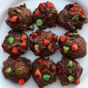 Chocolate Fudge Yogurt Holiday Cookies